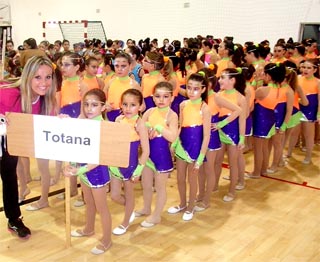 Campeonato de gimnasia r�tmica entre Alhama, Lorca y Totana